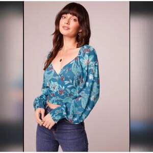 Band Of The Free BONNIE EMERALD FLORAL LONG SLEEVE BODYSUIT